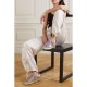 Super-Star distressed glittered leather sneakers