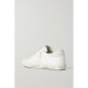 Super-Star embellished distressed glittered leather sneakers