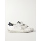 Old School distressed leather sneakers