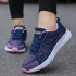 Casual Shoes Fashion Breathable Walking Mesh Flat Dark blue